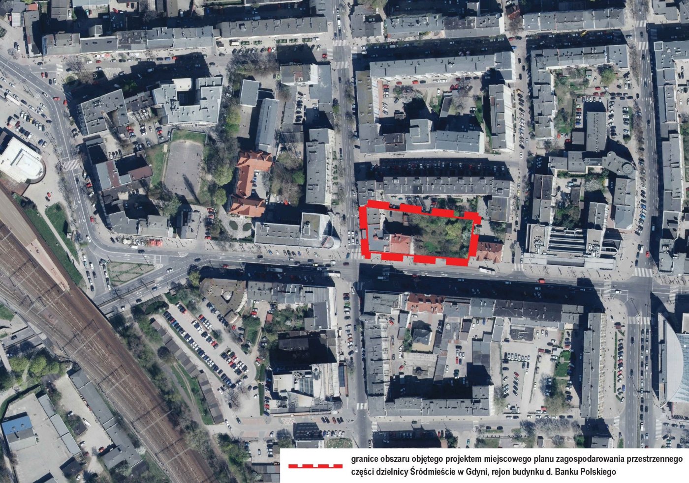 Obszar objęty planami zagospodarownia przestrzennego – Śródmieście // Biuro Planowania Przestrzennego