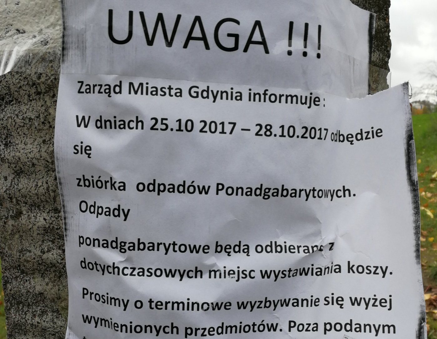 Nieprawdziwe informacje o odbiorze odpadów w Gdyni