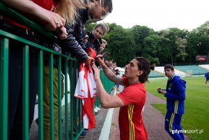 Powitanie i trening reprezentacji Hiszpanii, fot. gdyniasport.pl