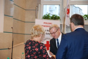 Wyróżnieni odznaczeniem „Zasłużonego dla krwiodawstwa w Gdyni” nadawanego przez Kapitułę – Zarząd Rejonowy PCK w Gdyni.