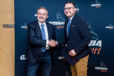 Prezydent Wojciech Szczurek i dyrektor Marek Łucyk - nowy przewodniczący Rady Sportu / fot.gdyniasport.pl