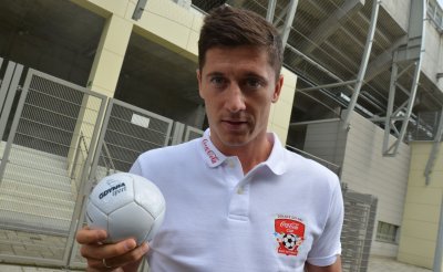 Robert Lewandowski w Gdyni / fot. gdyniasport.pl