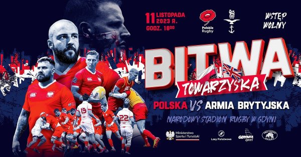 Rugby: Polska kontra Armia Brytyjska już 11 listopada