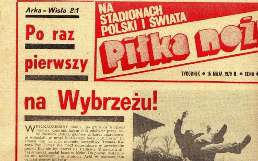 Żółto-Niebiescy w finale krajowego pucharu w 1979 rok fot. arkowcy.pl