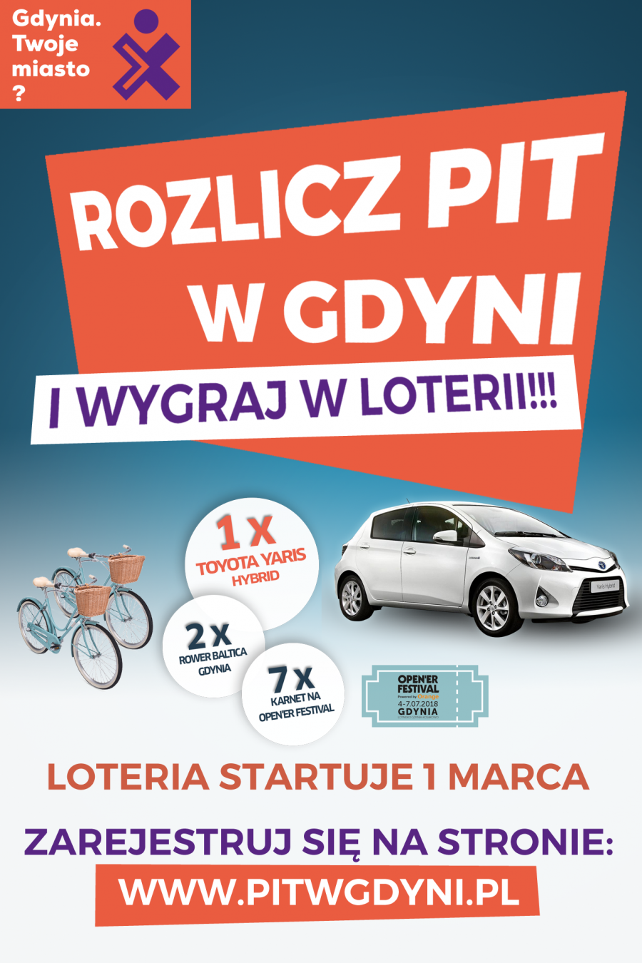 Plakat "Rozlicz PIT w Gdyni"
