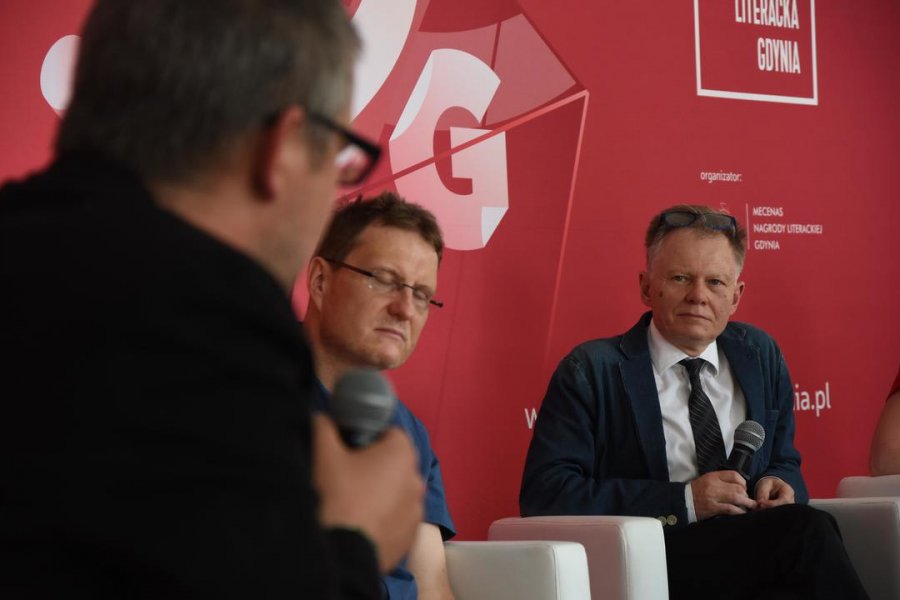 Konferencja Nagrody Literackiej Gdynia 2018, podczas której ogłoszono pełną listę nominowanych, fot. Kamil Złoch