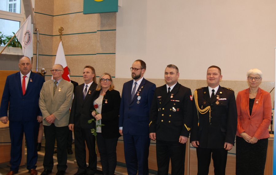 Wyróżnieni odznaczeniem „Zasłużonego dla krwiodawstwa w Gdyni” nadawanego przez Kapitułę – Zarząd Rejonowy PCK w Gdyni