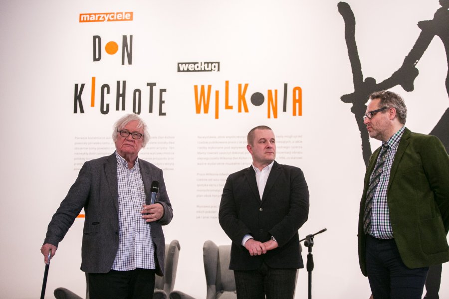 Otwarcie wystawy prac Józefa Wilkonia w Muzeum Miasta Gdyni.