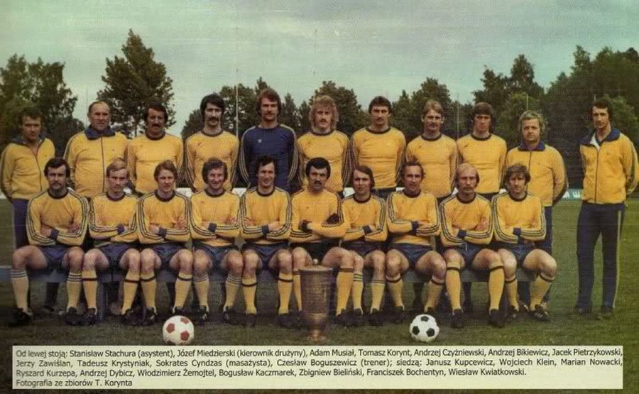 Żółto-Niebiescy w finale krajowego pucharu w 1979 rok fot. arkowcy.pl
