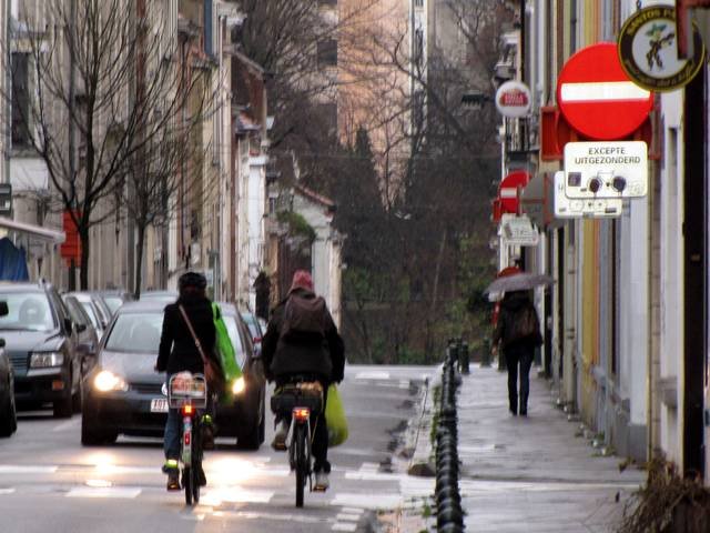 Pas jazdy dla rowerzystów w Belgii, fot. Portal Zielone Mazowsze