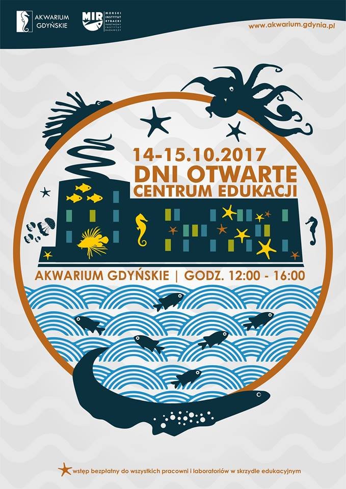 Dzień Otwarty Akwarium Gdyńskiego - plakat