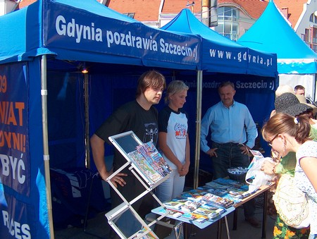 Gdynia na zlocie żaglowców w Szczecinie