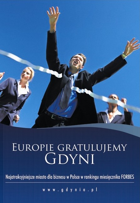 Reklama roku 2007 - Europie gratulujemy Gdyni