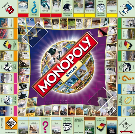 Gdynia w Monopoly - plansza