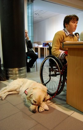 Konferencja „Rola psa asystującego we wspomaganiu aktywności osób niepełnosprawnych w aspekcie społecznym i prawnym”, fot.: Dorota Nelke