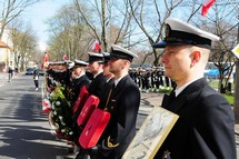 Ceremonia pożegnalna admirała floty Andrzeja Karwety; fot. Marynarka Wojenna
