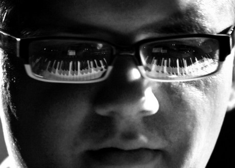 Piotr Mania – pianista. Grażyna Łobaszewska - 2008.05.24, fot. Wojciech Rojek