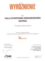 Wyróżnienie - Hala Sportowo-Widowiskowa „Gdynia”