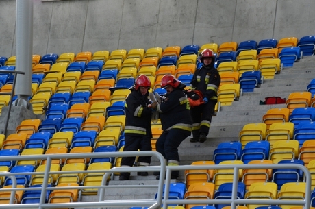 Ćwiczenia na Stadionie Miejskim, fot.: Paulina Dobrowolska