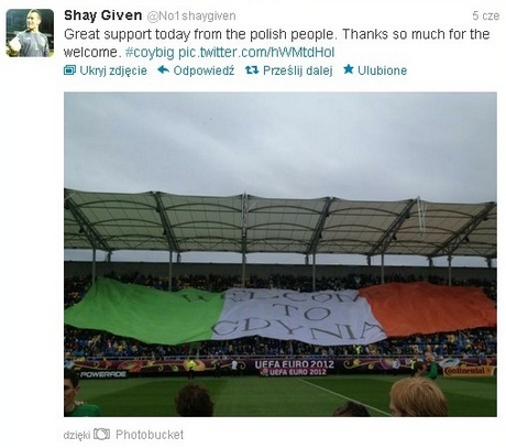 Irlandczycy o gdyńskim powitaniu na Stadionie Miejskim