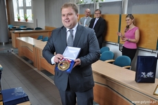 Pamiątkowy medal dla Gdyni / fot.: Sylwia Szumielewicz-Tobiasz