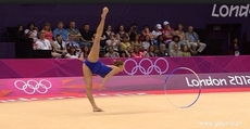 Joanna Mitrosz podczas występów na igrzyskach w Londynie