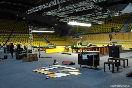 Przygotowania do turnieju PTC Gdynia Open 2012, fot.: Dorota Nelke