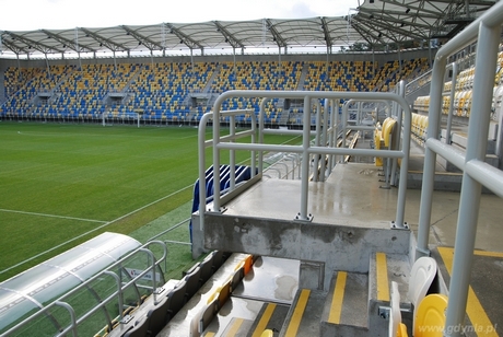 Stadion Miejski w Gdyni dostosowany do potrzeb dla niepełnosprawnych, fot. Materiały Prasowe UM Gdynia