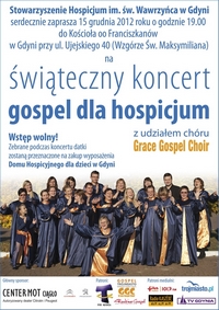 Świąteczny koncert gospel dla hospicjum z udziałem Grace Gospel Choir