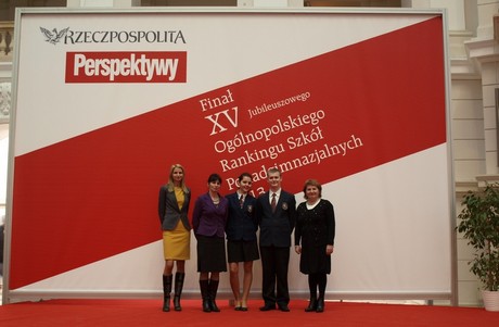 Gala z okazji jubileuszowego Ogólnopolskiego Rankingu Szkół Ponadgimnazjalnych (Warszawa 10.01.2013)