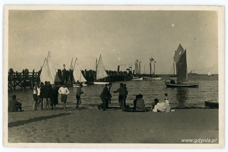 Regaty żeglarskie w Gdyni, ok. 1924 r., fot. ze zbiorów Muzeum Miasta Gdyni