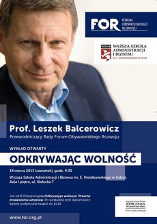 Spotkanie z profesorem Leszkiem Balcerowiczem