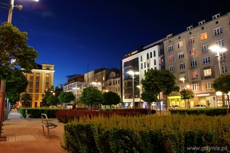 I miejsce za zdjęcia nocne zieleni na placu kaszubskim autorstwa Dariusza Marschalla