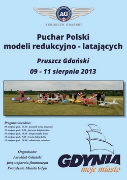 Puchar Polski modeli redukcyjno - latających - plakat 2013
