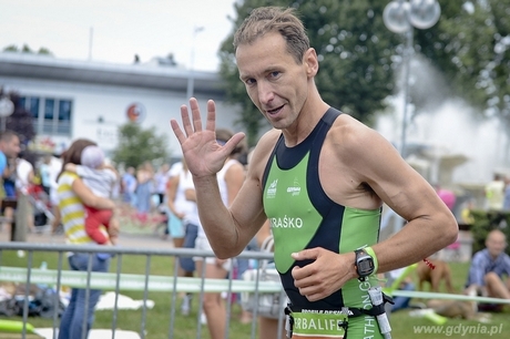 Piotr Kraśko na Herbalife Triathlon Gdynia 2013, fot. Maciej Czarniak