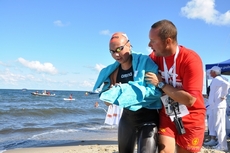 Ines Hahn na trzeci miejscu w BCT Gdynia Marathon, fot. Michał Kowalski