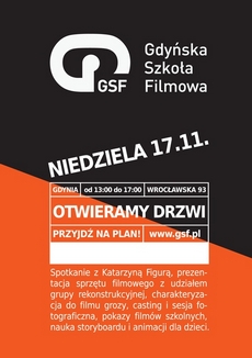 Dzień otwarty w Gdyńskiej Szkole Filmowej