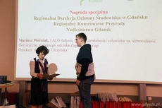 Mariusz Woźniak z I ALO w Gdyni, laureat dwóch nagród specjalnych, fot. P. Rutkowski