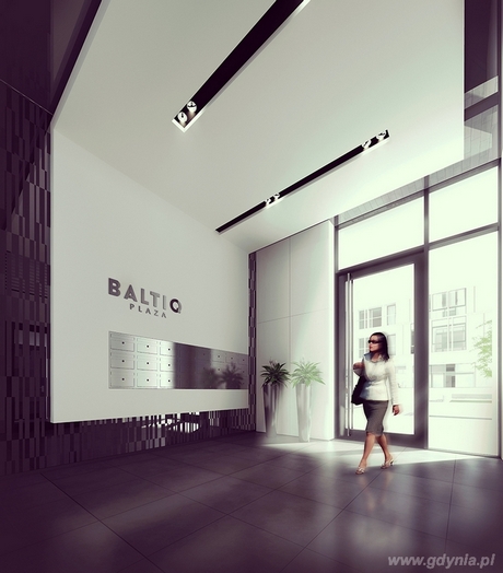 Wizualizacja Baltiq Plaza przy ul. Świętojańskiej, mat. prasowe Moderna Investment