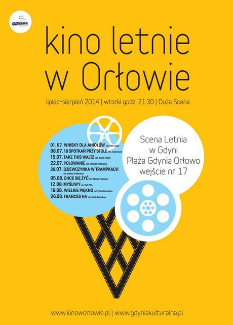 Kino Letnie na Scenie Letniej w Gdyni Orłowie