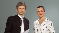 Filip Łobodziński i Agata Passent, fot. materiały prasowe TVN24