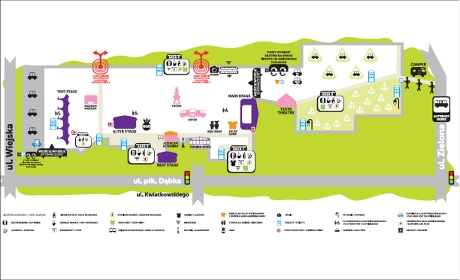 Mapa terenu Open'er Festival