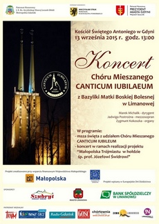 Koncert Chóru Mieszanego CANTICUM IUBILAEUM z Limanowej w Gdyni