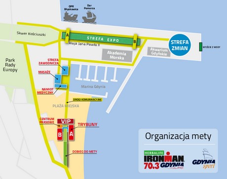 Organizacja mety Herbalife Ironman Gdynia 70.3