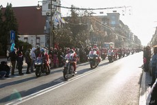 Wielka parada Mikołajów na motocyklach, fot. Karol Stańczak