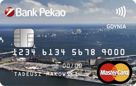 Karta Banku Pekao SA z wizerunkiem Gdyni