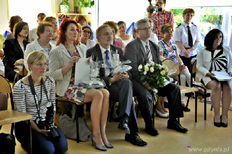 Prezydent Gdyni Wojciech Szczurek na jubileuszowych uroczystościach w Przedszkolu nr 13, fot. Barbara Betlejewska