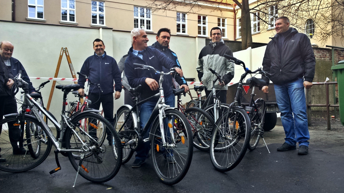 Gdyńscy kierowcy na rowerach, fot. Grażyna Pilarczyk