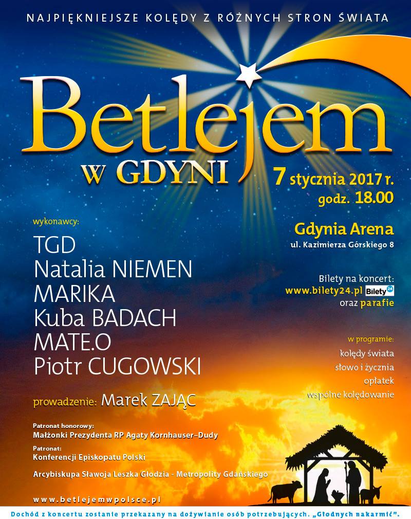 Betlejem w Gdyni - wspólne kolędowanie z gwiazdami