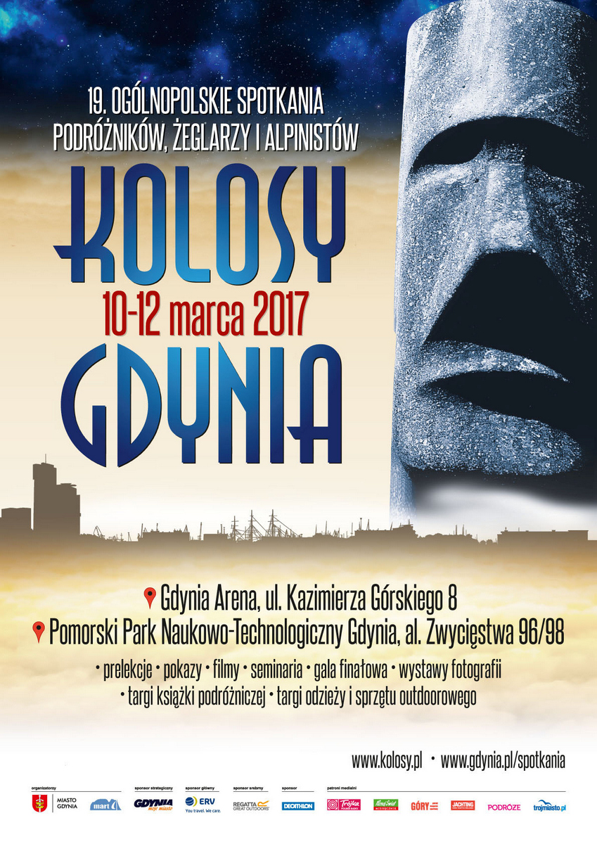 Plakat 19-tych Ogólnopolskich Spotkań Podróżników, Żeglarzy i Alpinistów